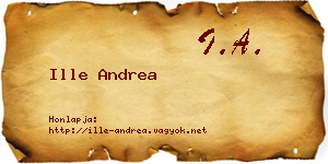 Ille Andrea névjegykártya