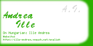 andrea ille business card